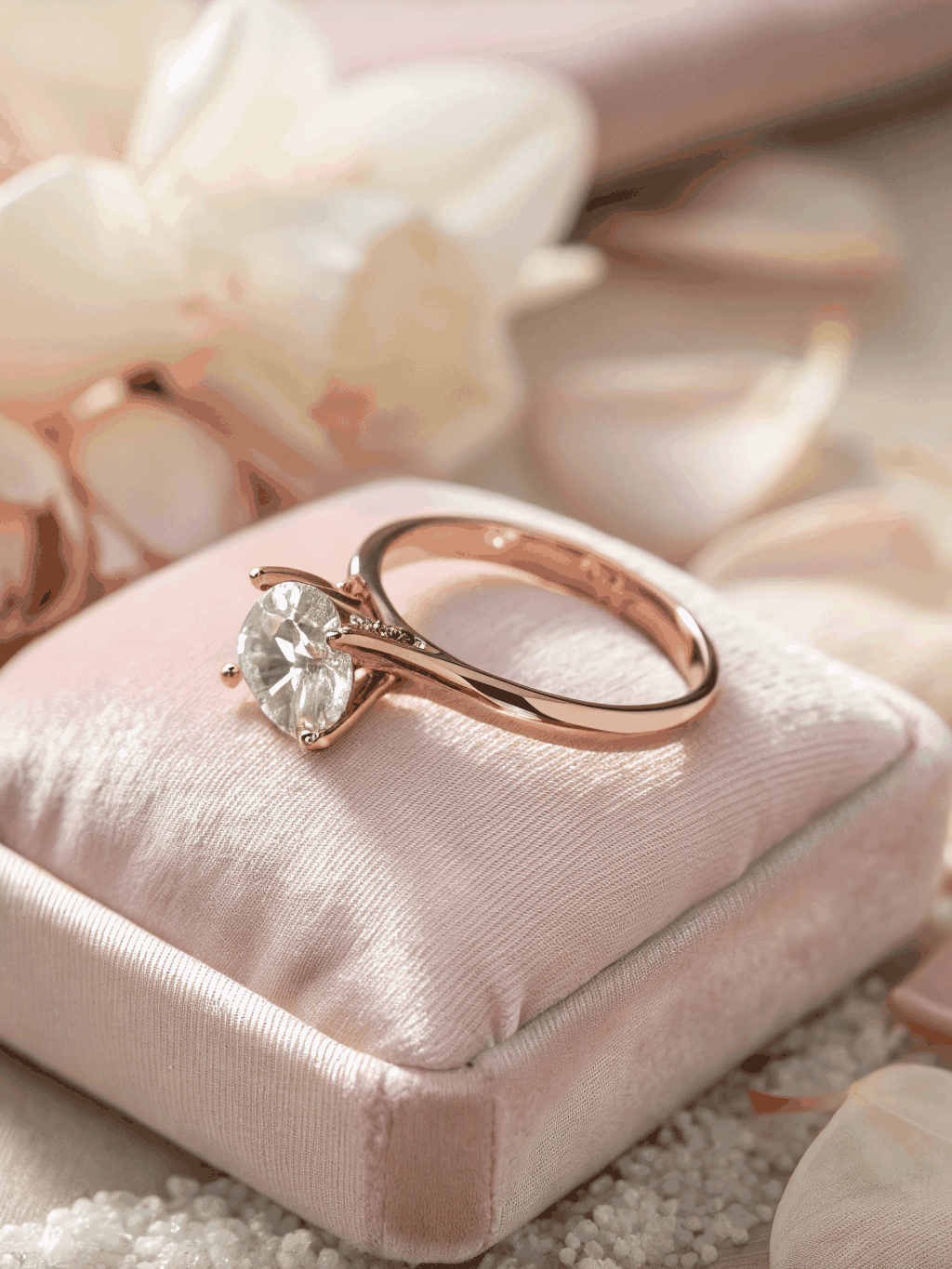 Beautiful ladies ring with pavé setting